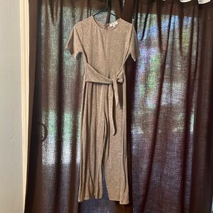 Piper & Scoot gray ribbed pants jumpsuit women’s S